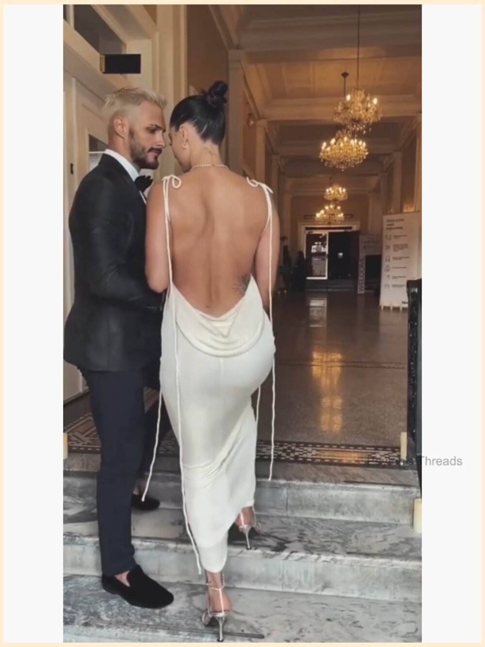 Backless Halter Cowl Neck Bodycon Maxi Dress Spaghetti Strap Sexy Cocktail - Picture 7 of 7